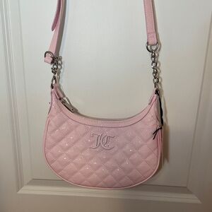 Juicy Couture Light Pink Quilted Shoulder Bag
